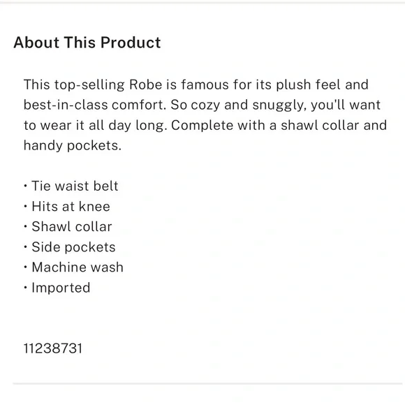 Victoria's Secret Pink Plush Robe NEW - Picture 5 of 6